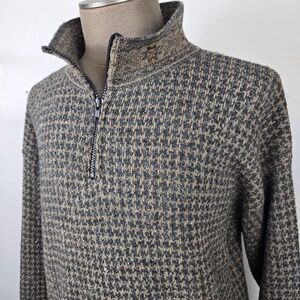 Vintage 90s TSR Outdoors Half Zip Grandpa Sweater Chunky Knit Pullover XL-XXL